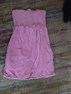 PINK Victoria's Secret Light Pink Strapless Mini Skirt